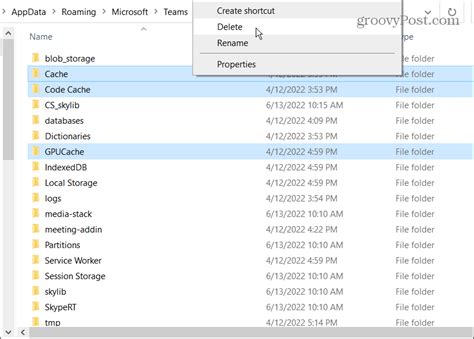 Clear the Microsoft Teams Cache in Windows