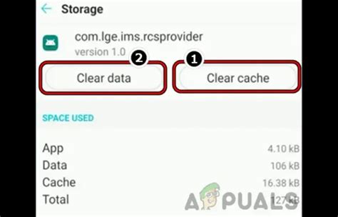 Clearing Cache and Data for LG IMS