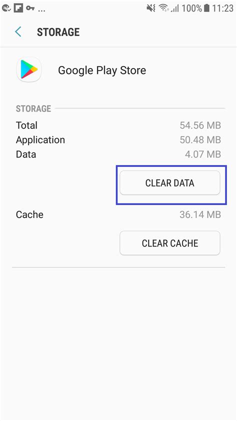 Clearing Cache and Data of Google Play Services