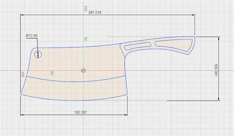 Cleaver Knife Template