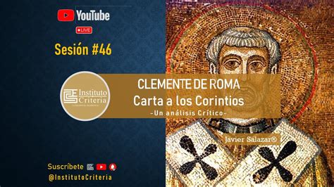 Clemente De Roma Carta A Los Corintios Compartir Carta