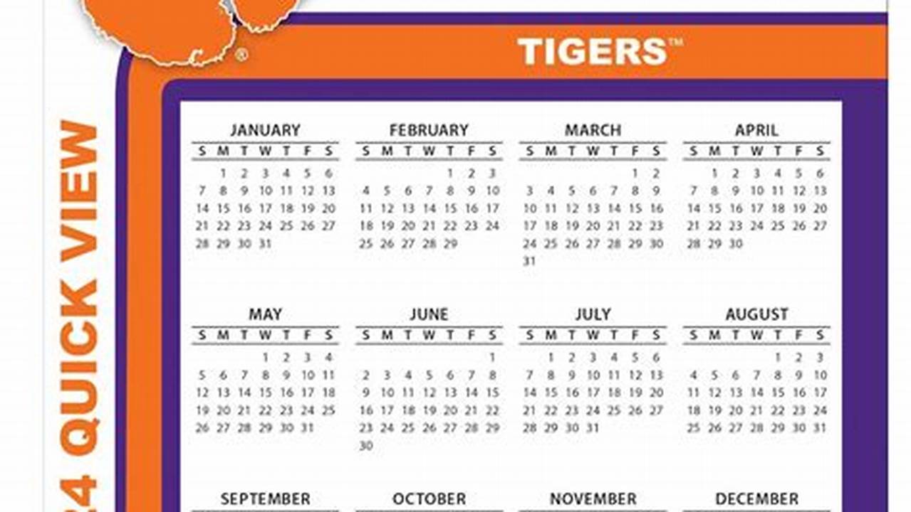 Clemson Spring 2024 Calendar