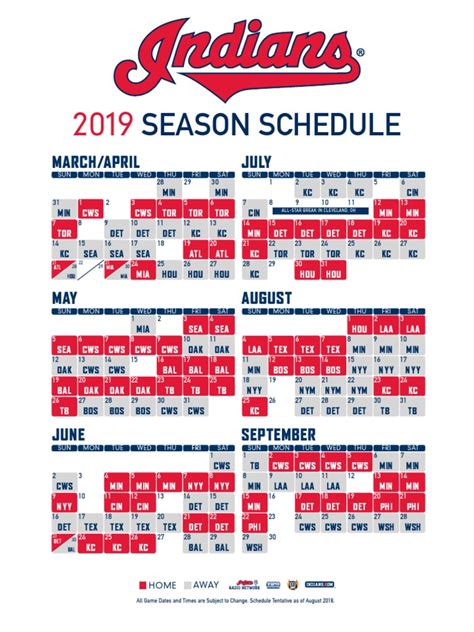 Brohio Governor on Twitter "2015 Cleveland Indians Season Schedule