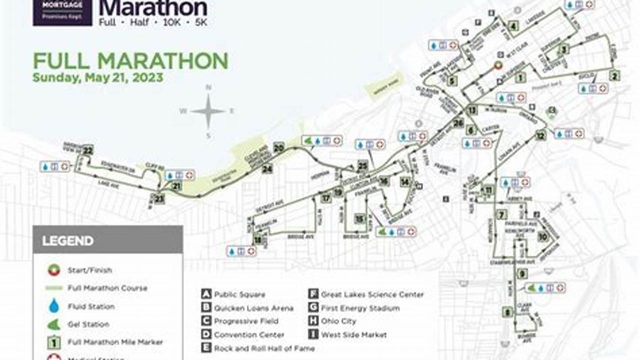 Cleveland Marathon 2024 Course Map
