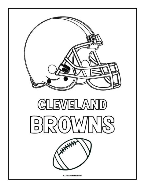Cleveland Browns Coloring Pages Printable