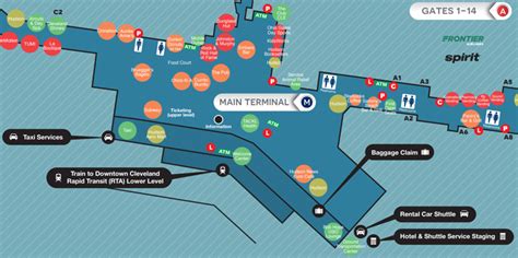 Cleveland Hopkins Terminal Map