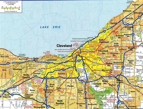 Cleveland Area On A Map Stock Photo Download Image Now iStock