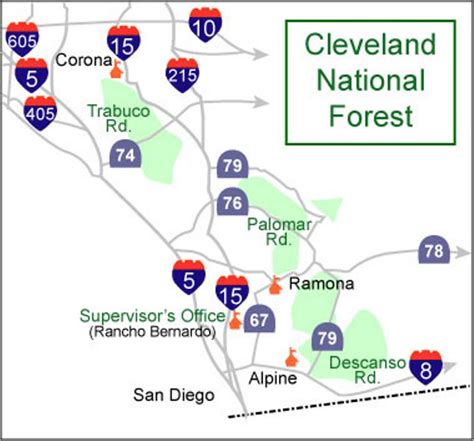 Cleveland National Forest Fire Map Map