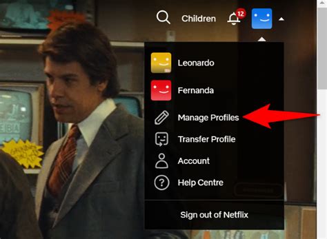 Click on your Netflix Profile