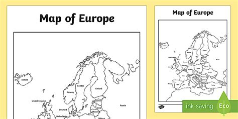 Blank Map Of Europe Pdf