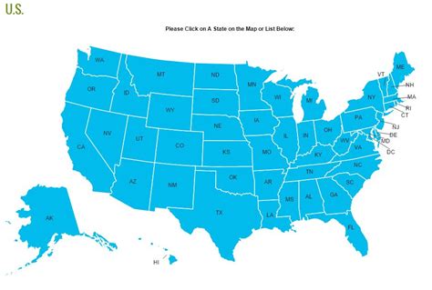 Us Map Interactive USA Map Clickable States/Cities