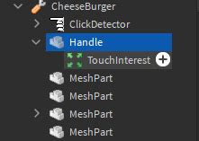 Clickable burger not working - Scripting Support - DevForum | Roblox
