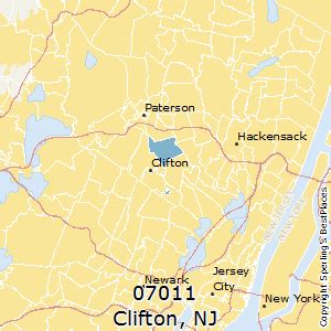 Clifton Nj Zip Code Map