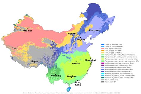China Map China Climate, Annual Average Temperature, Annual Weather