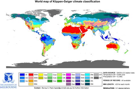 Climate Map Of The World