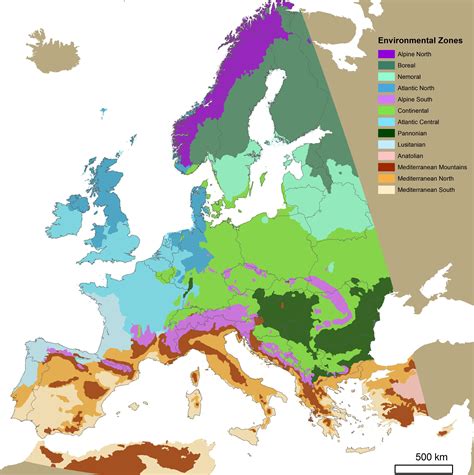 Map Of Climate Zones In Europe Free Printable Maps