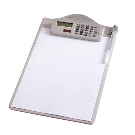 Clipboard With Calculator