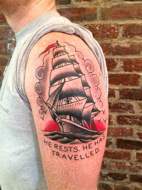 Traditional Ship Tattoos Designs, Ideas and Meaning