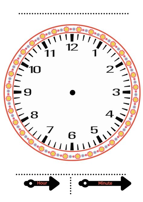Clock Teaching Time Printable