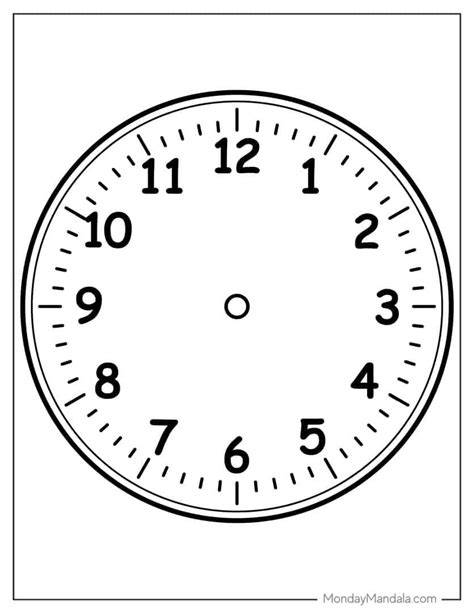 Clock Color Page