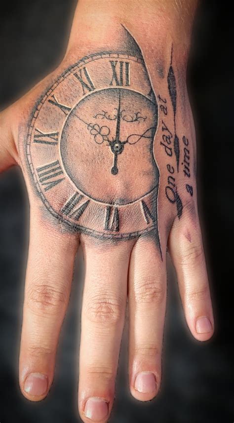 Clock Hand Tattoo