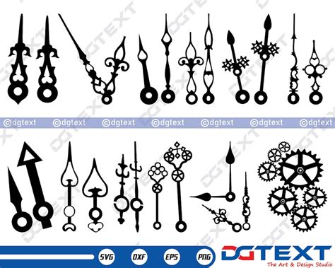 Tick Tock with Flair: Upgrade Your Clock with Customizable Clock Hands SVG