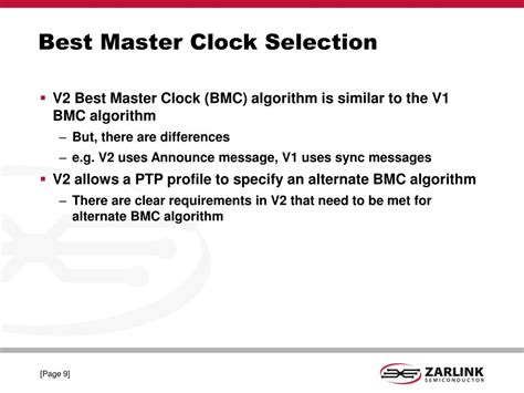 Clock Master Selection