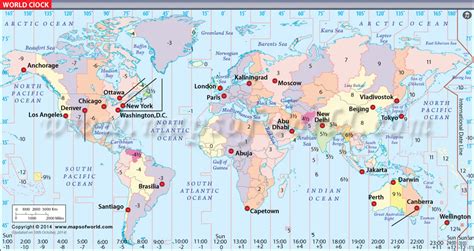 World Map Clock World Maps