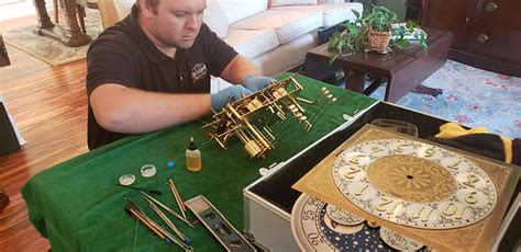 Clock Repair Technician Working