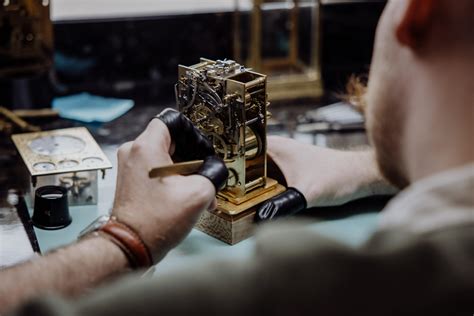 Clock Repair Technician at Work