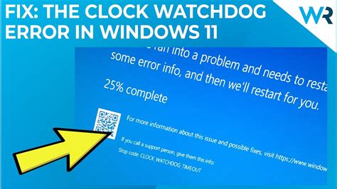 Clock Watchdog Timeout Error On Windows 11
