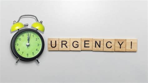 Clock representing urgency