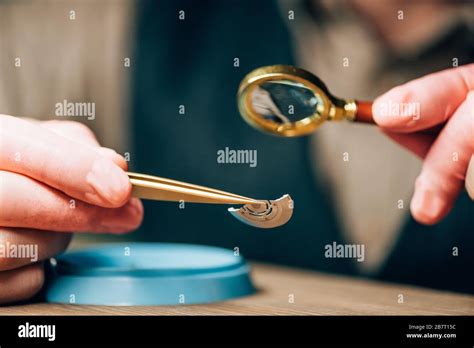Clockmaker working on a watch