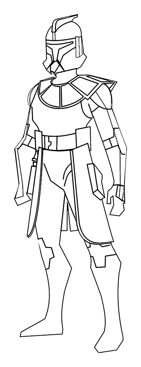 Clone Wars Clone Trooper Coloring Pages