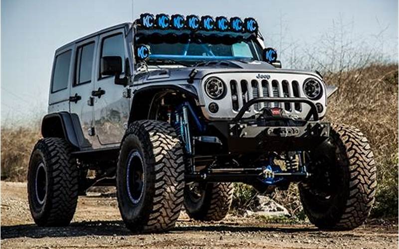 Close Up Of Lifted Wrangler Jeep