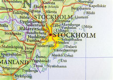 Map of Sweden and surrounding countries Sweden surround countries map