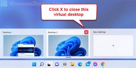 Close Virtual Desktop Windows
