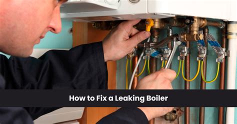 Close-up of a Leaking Boiler Component