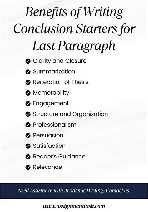 Closing Paragraph