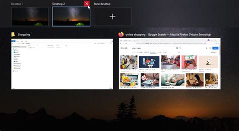 Closing a Virtual Desktop