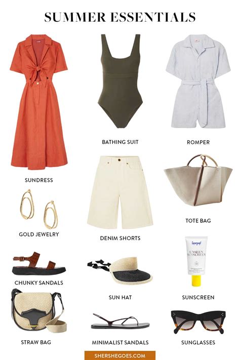 Clothing Essentials For Summer Holiday