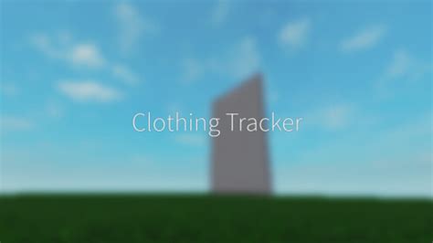Clothing Tracker - Roblox