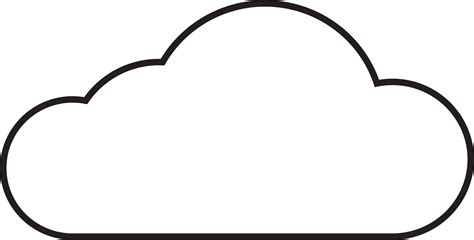 Cloud Template With Lines