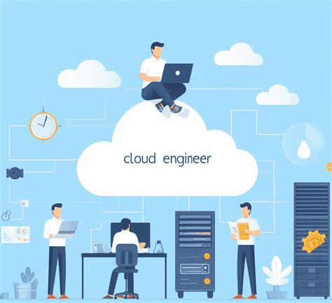 Seorang cloud engineer sedang mengonfigurasi sistem cloud