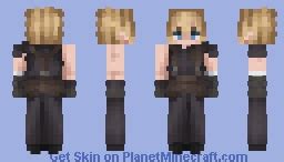 Unleash the Epicness of Cloud Strife with this Impressive Minecraft Skin!