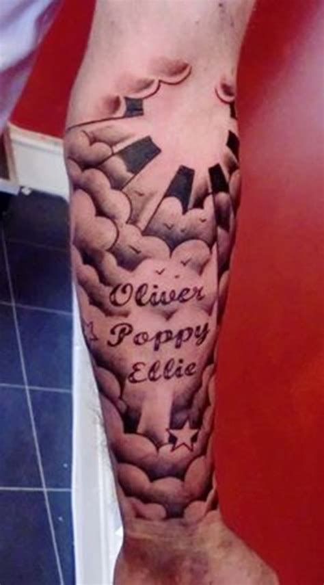 Cloud Tattoos Forearm