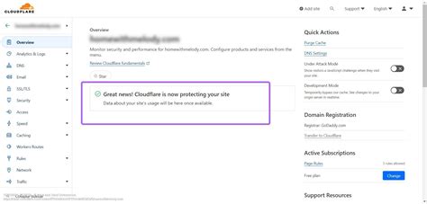 Cloudflare: Setting Domain & DNS Optimal