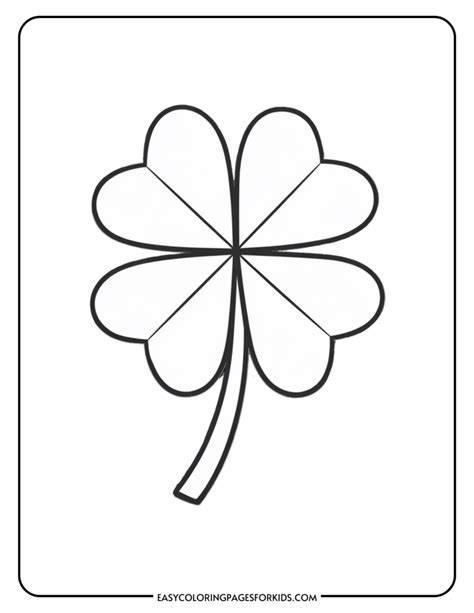 Clover Coloring Page