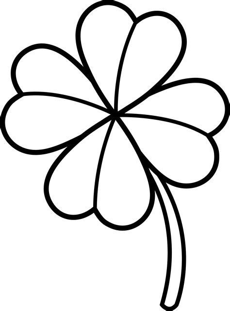 Clover Printable Coloring Pages