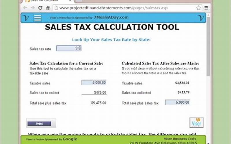 Clovis Ca Sales Tax Calculator